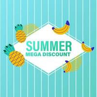 Summer sale brochure discount vector. Special price offer coupon for social media post,  promotion ad, shopping flyer, voucher, website campaign and advertising vector