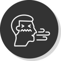 Bad breath Vector Icon Design