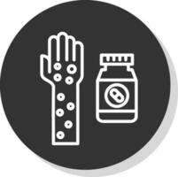 Drug allergy Vector Icon Design