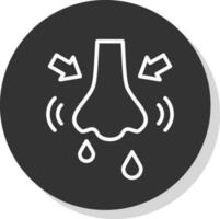 Rhinitis Vector Icon Design