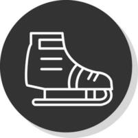 diseño de icono de vector de patinaje sobre hielo