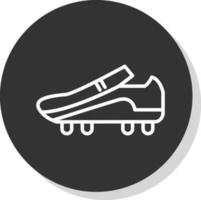 diseño de icono de vector de botas de fútbol