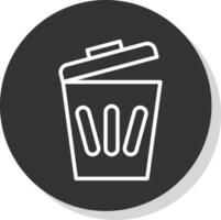Trash can Vector Icon Design