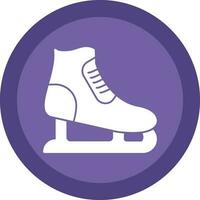 Ice skating Vector Icon Design