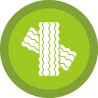 Bacon pie Vector Icon Design