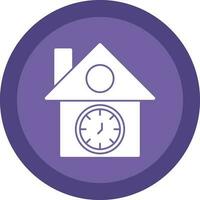 Cuckoo clock Vector Icon Design