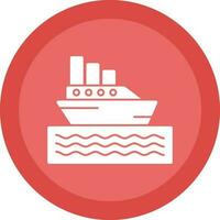 Ferryboat Vector Icon Design