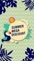 Summer sale social media story.  Vertical template post for reel promotion content vector