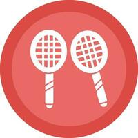 diseño de icono de vector de bádminton