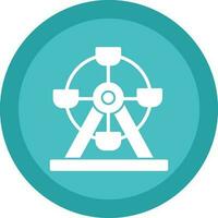 Ferris wheel Vector Icon Design