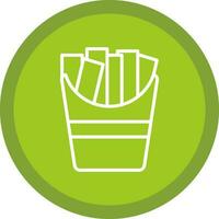 French fries Vector Icon Design