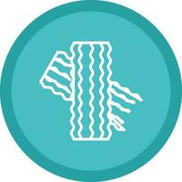 Bacon pie Vector Icon Design