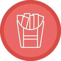 French fries Vector Icon Design