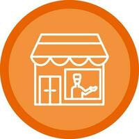 Shopkeeper Vector Icon Design