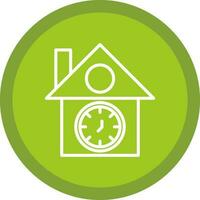 Cuckoo clock Vector Icon Design