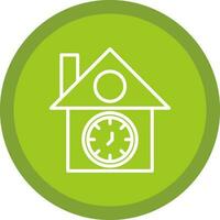 Cuckoo clock Vector Icon Design