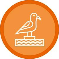Seagull Vector Icon Design