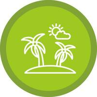 Island Vector Icon Design