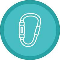 Carabiner Vector Icon Design