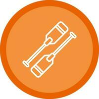 Oars Vector Icon Design