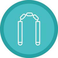 Nunchaku Vector Icon Design