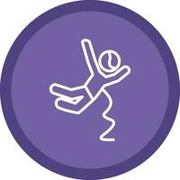 Base jumping Vector Icon Design