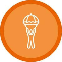 Skydiving Vector Icon Design