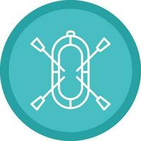 Rafting Vector Icon Design