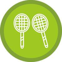 Badminton Vector Icon Design