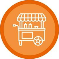 Food cart Vector Icon Design