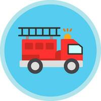 Firetruck Vector Icon Design