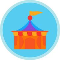 Circus tent Vector Icon Design