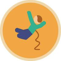 Base jumping Vector Icon Design