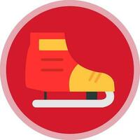 Ice skating Vector Icon Design