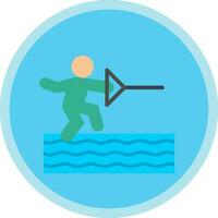 Water ski Vector Icon Design