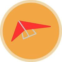 Hang gliding Vector Icon Design