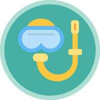 Snorkel gear Vector Icon Design