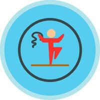 Rythmic gymnastics Vector Icon Design