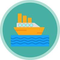 Ferryboat Vector Icon Design