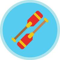 Oars Vector Icon Design