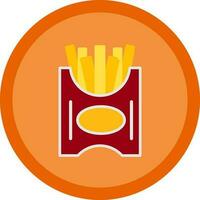 French fries Vector Icon Design