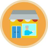 Shopkeeper Vector Icon Design