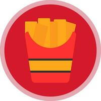 French fries Vector Icon Design