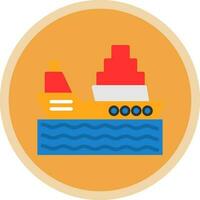 diseño de icono de vector de barco