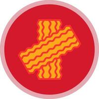 Bacon pie Vector Icon Design