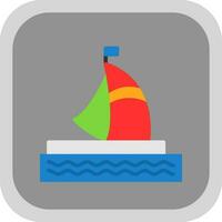 Houseboat Vector Icon Design