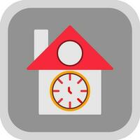 Cuckoo clock Vector Icon Design