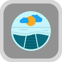 Pier Vector Icon Design