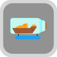 Ship in a bottle Vector Icon Design