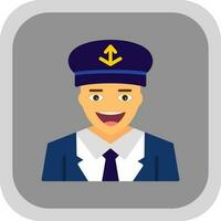 Captain Vector Icon Design
